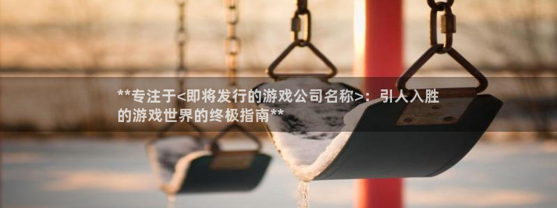 新城平台线路登录不上去怎么办：**专注于<即将发行的游戏公司名称>：引人入胜
的游戏世界的终极指南**