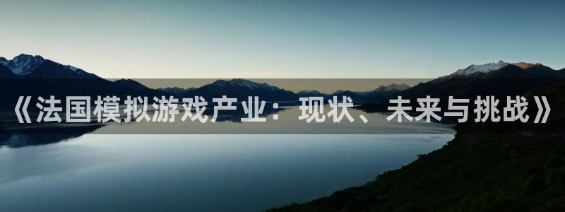 新城平台登录密码忘了怎么办：《法国模拟游戏产业：现状、未来与挑战》