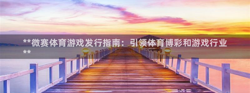 新城平台官网首页入口：**微赛体育游戏发行指南：引领体育博彩和游戏行业
**